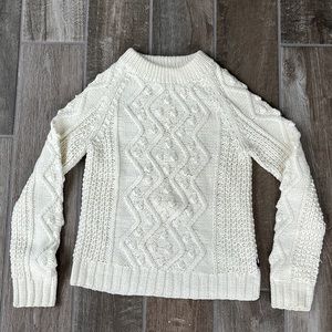 Tommy Hilfiger Cream Cable Knit sweater Handknit size XS